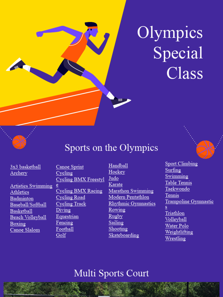 Olympic Sports Overview and Vocabulary | PDF
