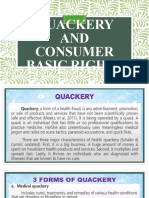Quackery and Consumer Rights