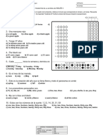 Examen 2do ParciaL Inglés I