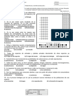 Examen 2do Parcial Biología I