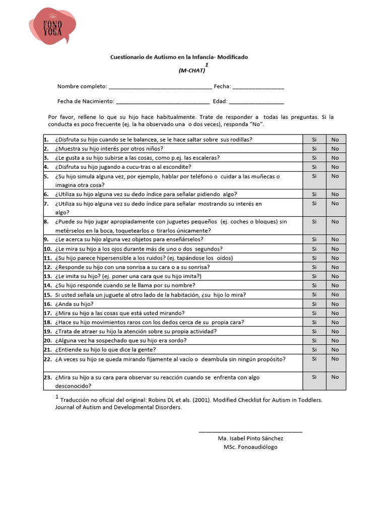 M Chat | PDF