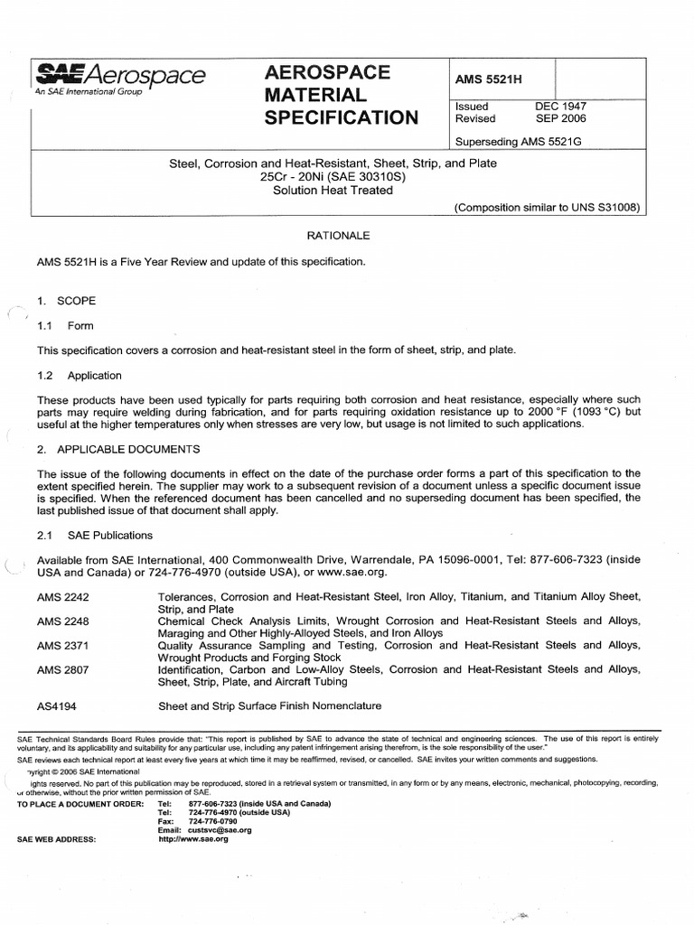 Ams 5521 H | PDF