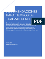 Recomendaciones para Tiempos de Trabajo Remoto - Gudcompany