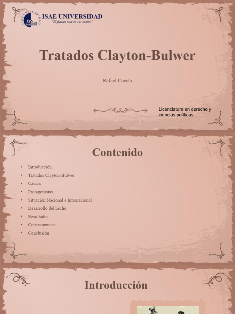 Tratados Clayton-Bulwer: Causas y Consecuencias | PDF
