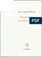 Simulacres Et Simulation by Jean Baudrillard - Baudrillard - Jean - Z Lib - Org
