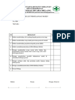 Form Ceklist Pemulangan Pasien