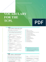 Vocabulary For The TCPL - Intermediate Level - 4