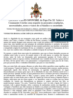 Encíclica Casamento Cristão Com Respeito Ás Presentes Condições, Necessidades, Erros e Vícios de A Família e A Sociedade