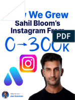 How We Grew Sahil Bloom's IG From 0-300k
