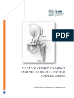 Cuidados y Ejercicios para El Paciente Operado de Prótesis de Cader1