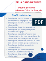 Appel A Candidatures