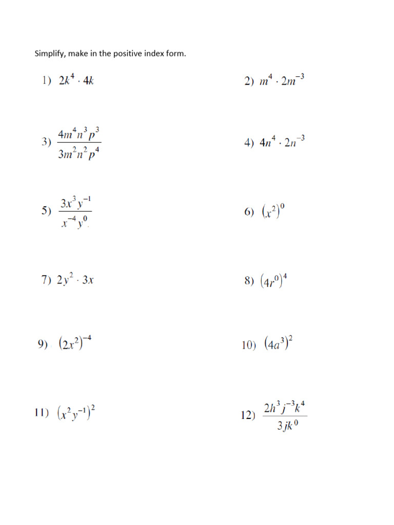 Properties of Exponents | PDF