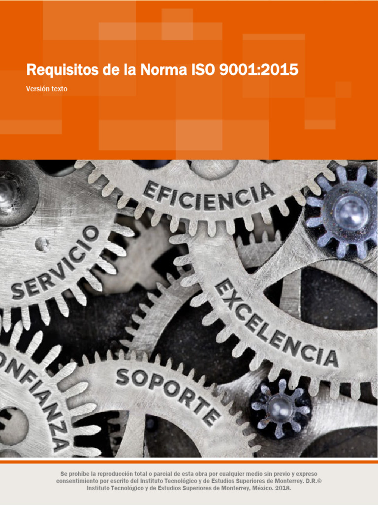 Requisitos de la Norma ISO 9001:2015 | PDF | Crecimiento personal y ...