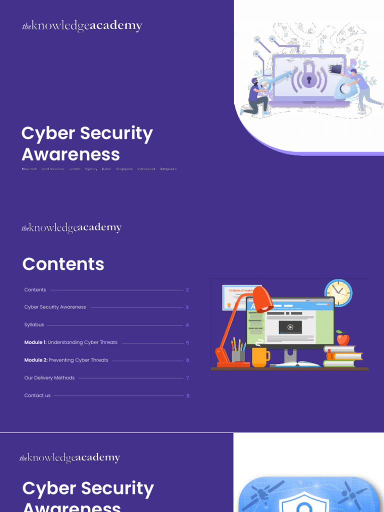 Cyber Security Awareness PDF | PDF | Security | Computer Security