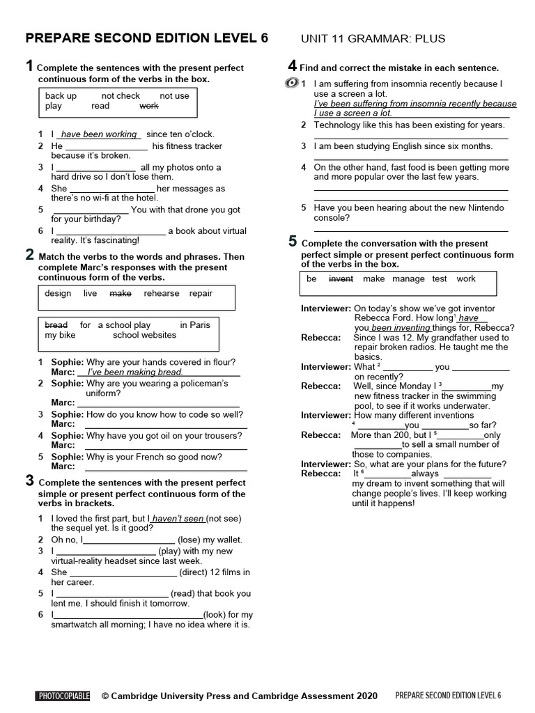 Prepare 6 Grammar Plus Unit 11 Pdf