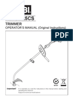 Operator's Manual for RLTGM25CS Trimmer