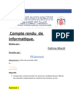 Compte Rendu Informatique TP3 Fatima