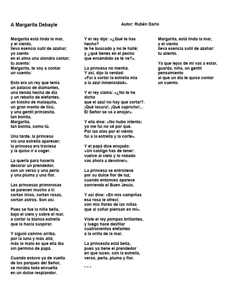 A Margarita Debayle PDF