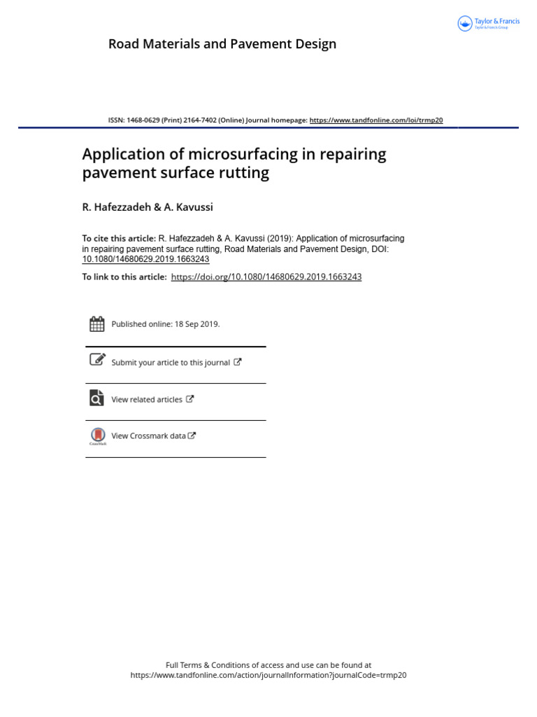 Microsurfacing for Pavement Rutting Repair | PDF | Road Surface ...