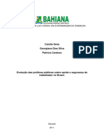 Monografia - Evolução Das Políticas Públicas Sobre Saúde e Segurança