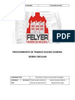 Procedimiento de Trabajo Seguro Sierra Circular Felyer