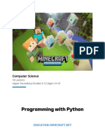 Programming With Python - Curriculum Overview