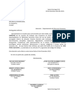 Comunicacion Dimision Laboral (Almacenes Perez Quezada)