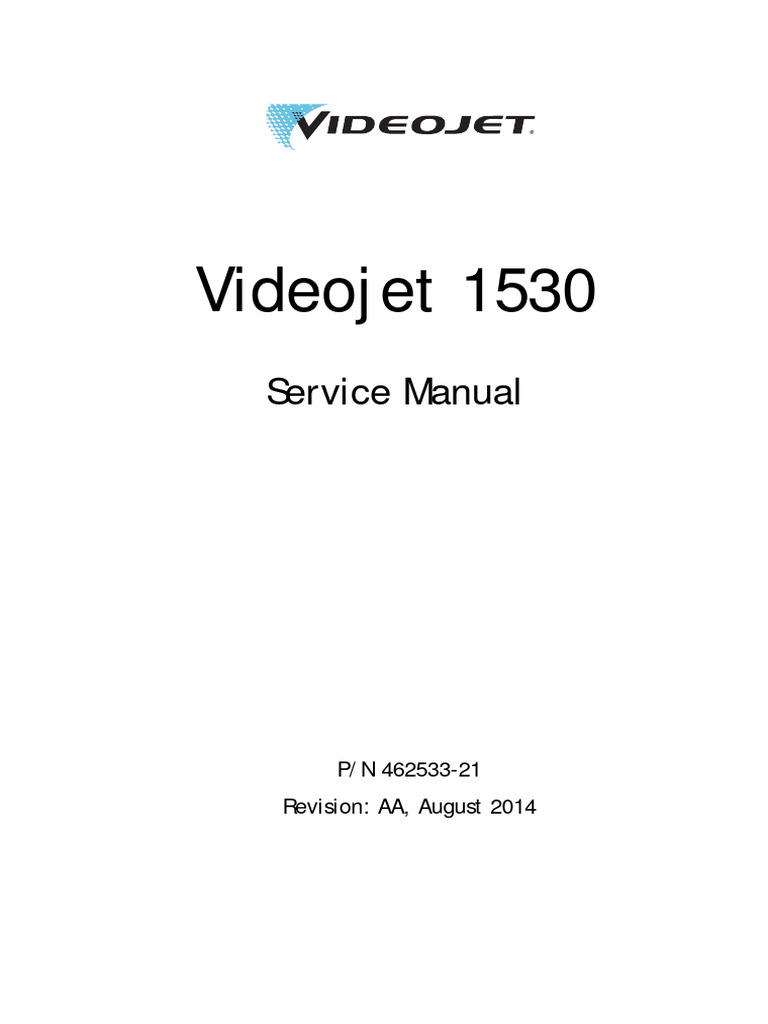 21 Aa Videojet 1530 Service Manual en PDF