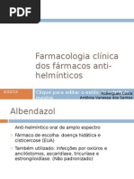 Farmacologia clínica dos fármacos anti-helmínticos