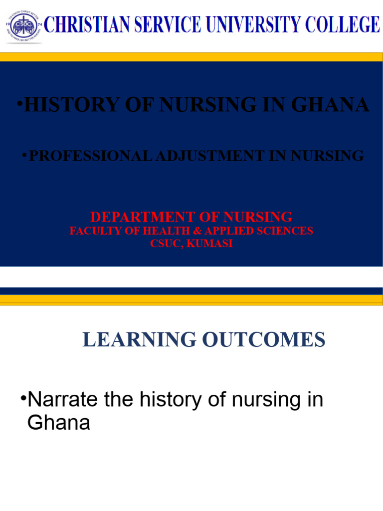 History of Nursing in Ghana2023 PDF Nursing Ghana