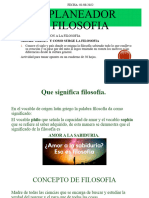 Planeador Filosofia: Tema: Introduccion A La Filosofia Subtema: Origen Y Como Surge La Filosofia