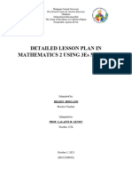 DETAILED LESSON PLAN IN MATHEMATICS 2 USING 3es METHOD