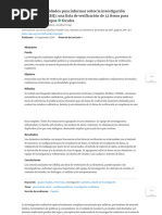 Checklist COREQ para Investigación Cualitativa | PDF