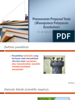 Penyusunan Proposal Tesis (MPK)