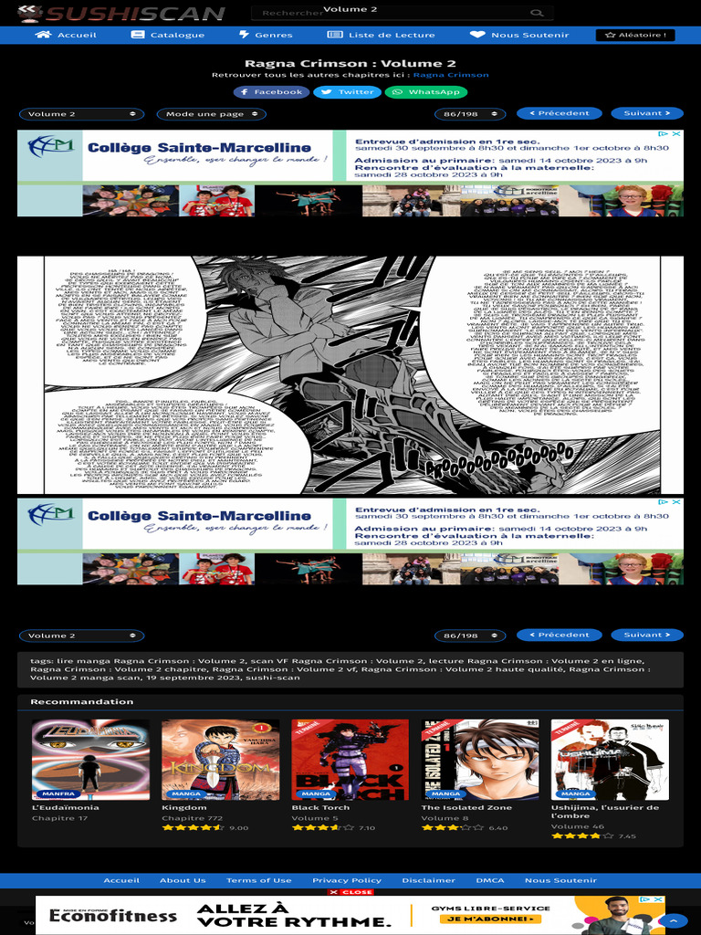 Ragna Crimson Volume 2 Sushi-Scan | PDF | Manga | Anime et manga