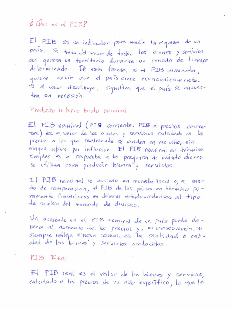 PIB Nominal PIB Real | PDF