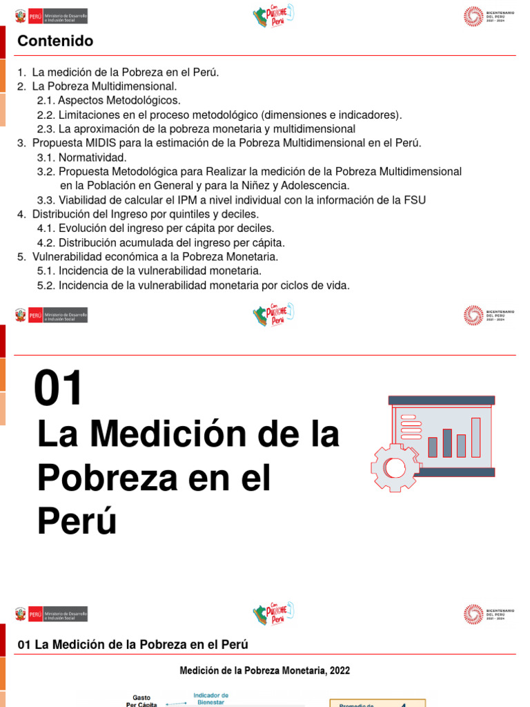 Medición de la Pobreza Multidimensional en Perú | PDF | Pobreza ...