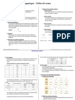 Structure Optimisation Chimie Organique Fiche Cours