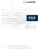 Factura Simplificada ES2023C0083079: REF Descripción Cantidad Precio Unitario Importe