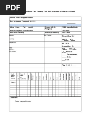 Mental Health Care Plan
