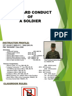 Standard of Conduct of A Soldier