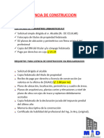 LICENCIA DE CONSTRUCCION - Docx REQUISITOS - JULIACA