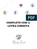 Complete Com A Letra Correta