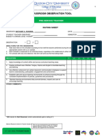 Rating Sheet