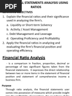 Lesson 5 - Financial Statements Analysis Using Ratios