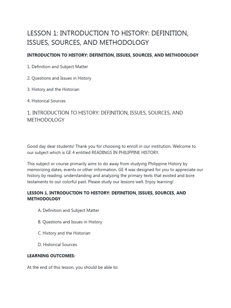 Reading in Philippine History | PDF | Primary Sources | Historian