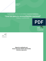 Una Luz para La Reconciliación Nacional Oscar Patiño