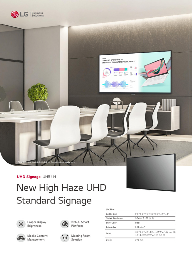 UH5J-H Datasheet (Low) LG UHD Signage 220302 | PDF