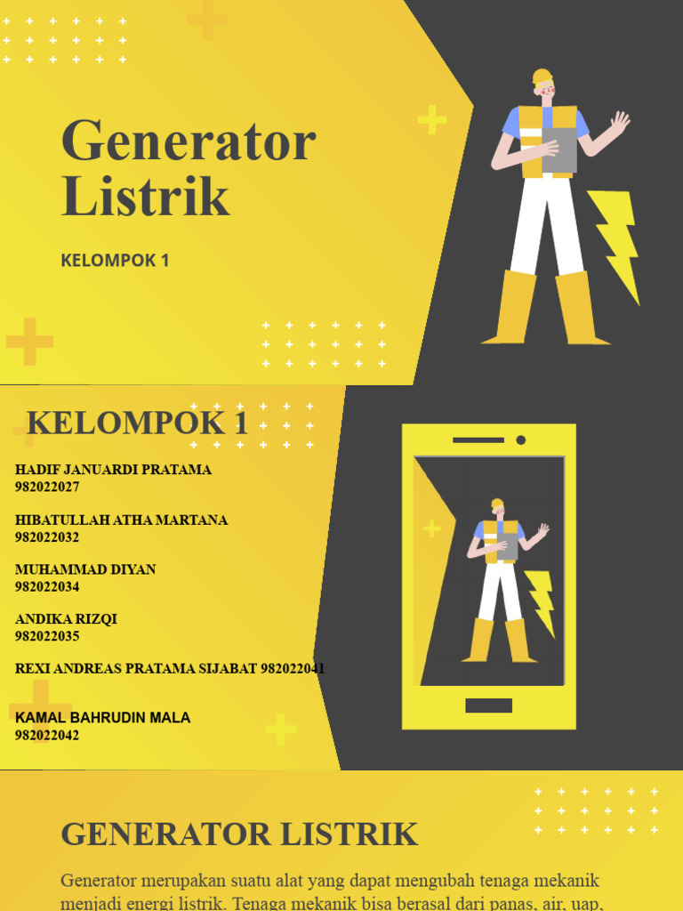 Mesin Listrik Generator Listrik | PDF