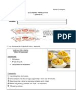 Guia Texto Instructivo Receta